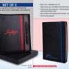 Q90 – Laser Engrave Color Notebook With Metal Highlight Pen Gift Set In Premium Box