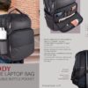 S27 – Buddy: 2 Tone Laptop Bag With Double Bottle Pocket | Front Organizer Compartment And Quick Access Pocket | Padded Backpack